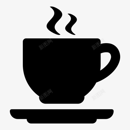 热杯咖啡杯热饮图标svg_新图网 https://ixintu.com 厨具1 咖啡杯 热杯 热饮 茶杯
