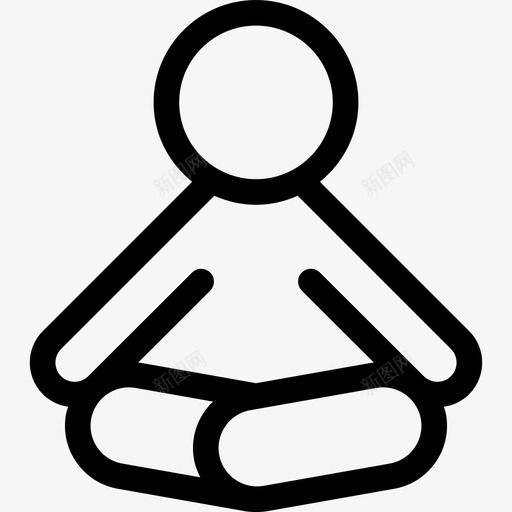 瑜伽spa图标2轮廓svg_新图网 https://ixintu.com spa图标2 瑜伽 轮廓