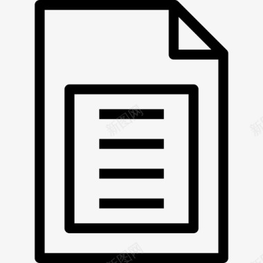 文本文档文件格式线性图标图标