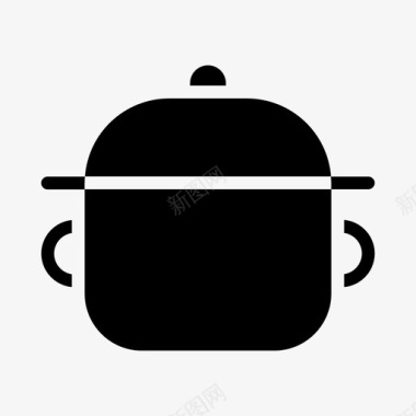 炖锅煮沸烹饪图标图标