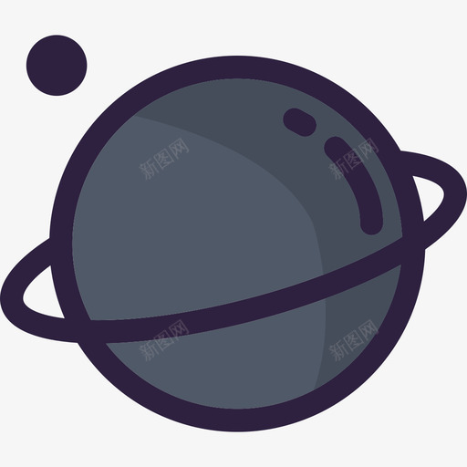 土星太空图标集颜色svg_新图网 https://ixintu.com 土星 太空图标集 颜色