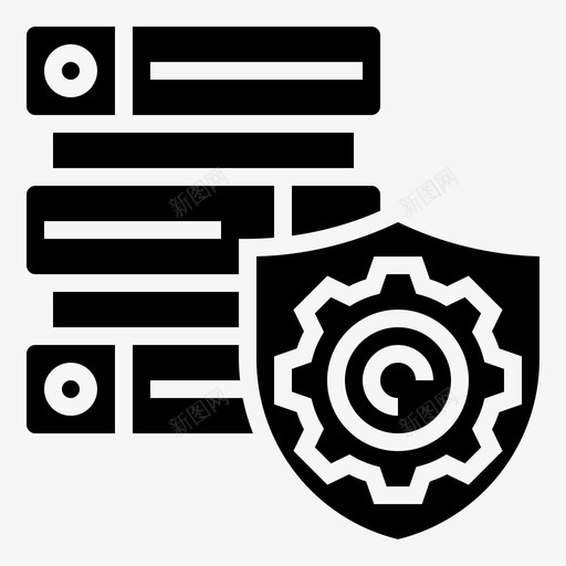 raid数据库保护图标svg_新图网 https://ixintu.com raid web托管glyph 保护 存储 安全 数据库