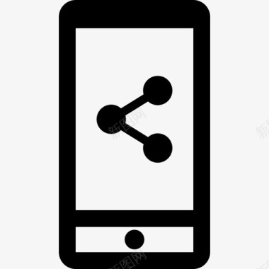 智能手机商务图标元素线性图标