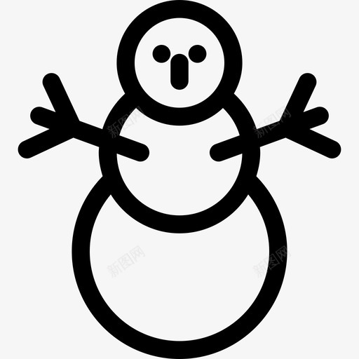 雪人圣诞节11提纲图标svg_新图网 https://ixintu.com 圣诞节11 提纲 雪人