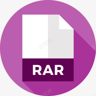 Rar3号文件扁平图标图标