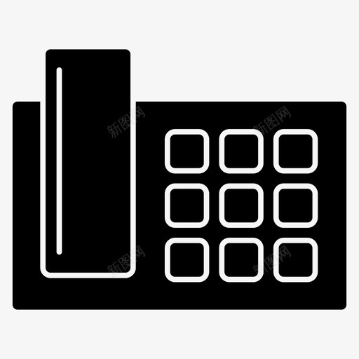 电话桌上电话电子符号图标svg_新图网 https://ixintu.com 桌上电话 电子符号图标 电话