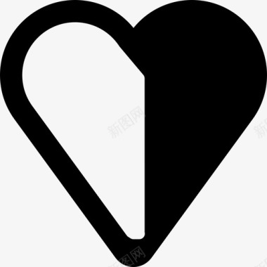 心脏投票奖励徽章2填充图标图标