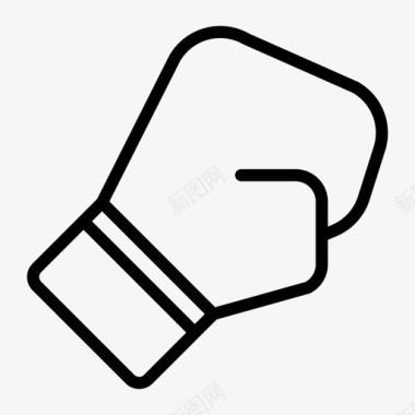 拳击拳击手拳击手套图标图标