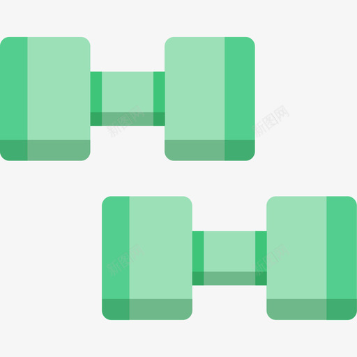哑铃健身6扁平图标svg_新图网 https://ixintu.com 健身6 哑铃 扁平