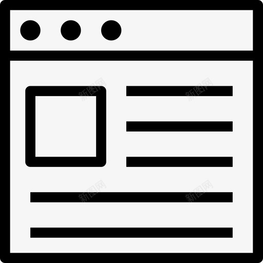 浏览器文件类型线性图标svg_新图网 https://ixintu.com 文件类型 浏览器 线性