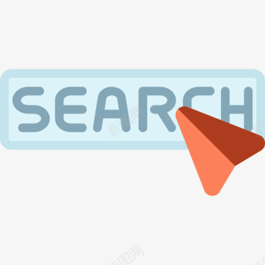 搜索搜索引擎优化和在线营销6扁平图标图标