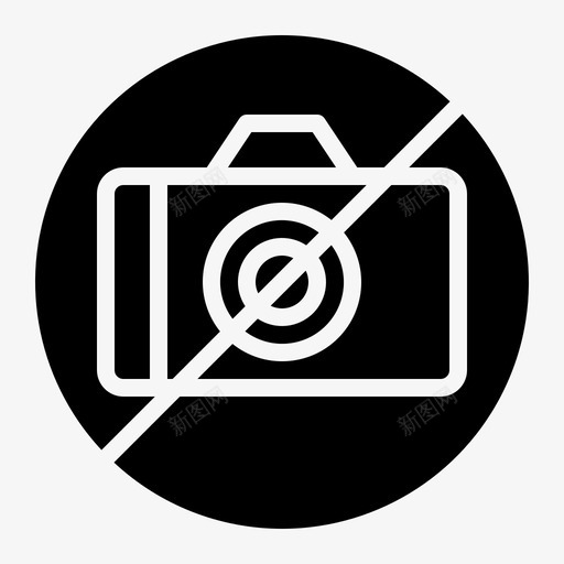 禁止拍照禁止机场禁止图标svg_新图网 https://ixintu.com 机场禁止 禁止 禁止拍照