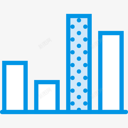 条形图商业和营销蓝色图标svg_新图网 https://ixintu.com 商业和营销 条形图 蓝色