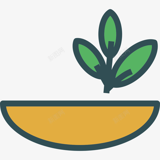 蔬菜厨房4线性颜色图标svg_新图网 https://ixintu.com 厨房4 线性颜色 蔬菜
