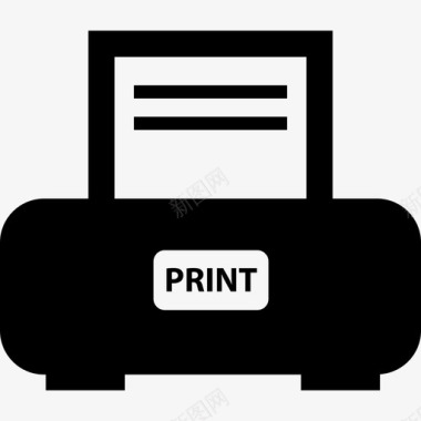 打印机电子字符填充图标图标