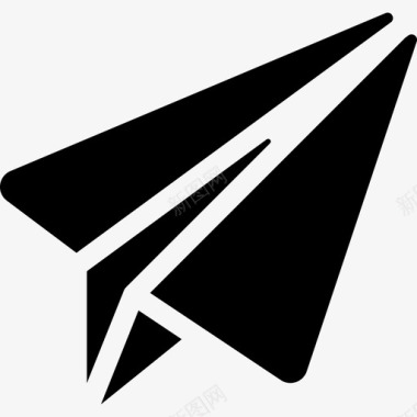 纸飞机创业和新的商业图标填充图标