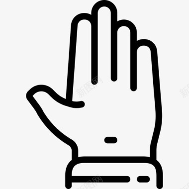 手手势3线性图标图标