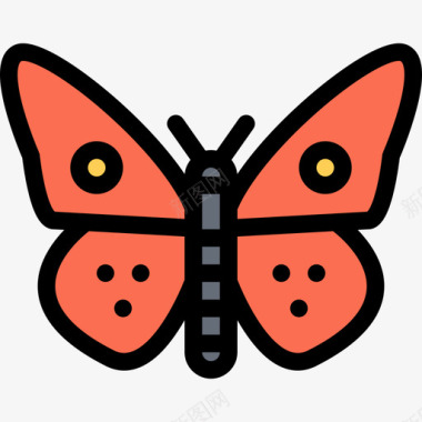 蝴蝶宠物3彩色图标图标