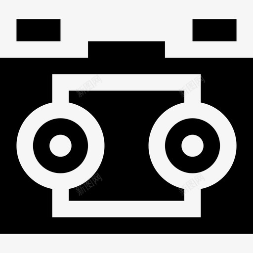立体摄像机实体摄像机和配件填充式图标svg_新图网 https://ixintu.com 填充式 实体摄像机和配件 立体摄像机