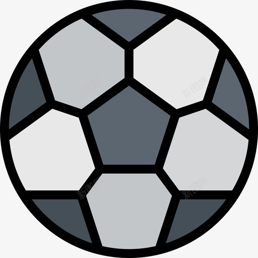足球运动线条颜色线条颜色图标svg_新图网 https://ixintu.com 线条颜色 足球 运动线条颜色