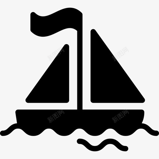 帆船运输暑假套餐图标svg_新图网 https://ixintu.com 帆船 暑假套餐 运输