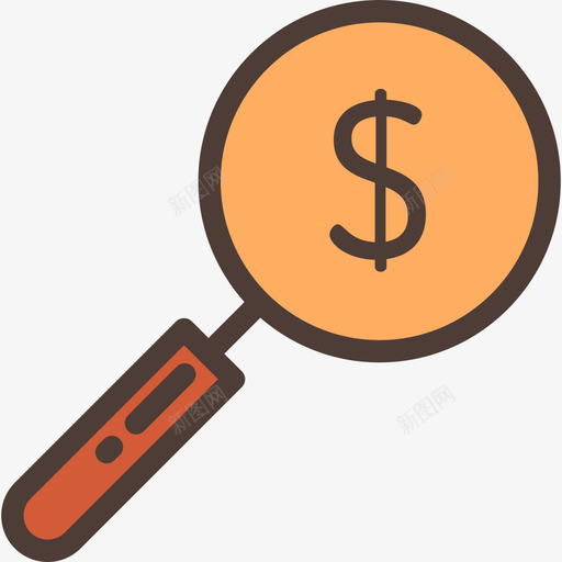 搜索商业管理线性颜色图标svg_新图网 https://ixintu.com 商业管理 搜索 线性颜色