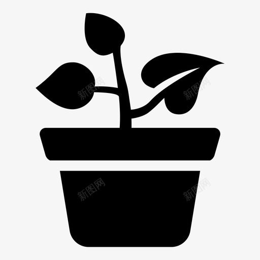 盆栽植物一年生树种植园图标svg_新图网 https://ixintu.com 一年生树 生态 盆栽 盆栽植物 种植园 苗木