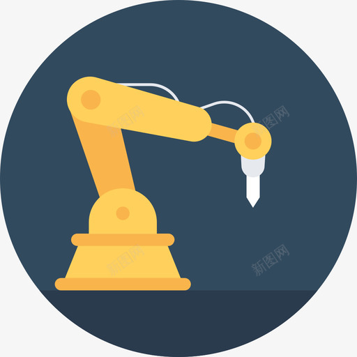 工业机器人制造和生产圆形图标svg_新图网 https://ixintu.com 制造和生产 圆形 工业机器人