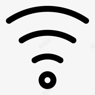 wifi满互联网信号图标图标