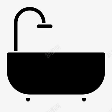 浴室假日酒店图标图标