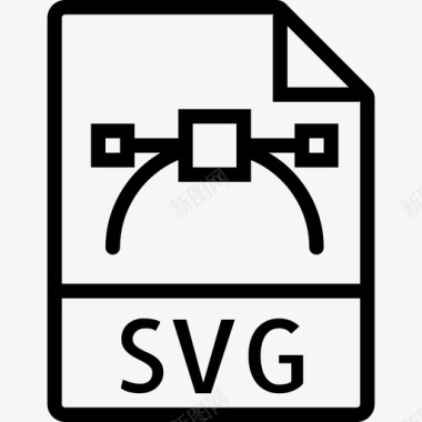 Svg文件类型集合线性图标图标