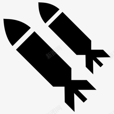 火箭发射导弹航天飞机图标图标