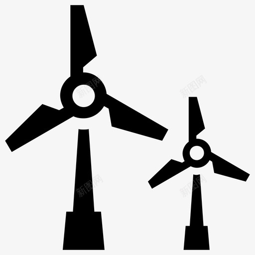 风能旋风风力发电机图标svg_新图网 https://ixintu.com 旋风 生态雕文图标 风力发电机 风力涡轮机 风能 风车