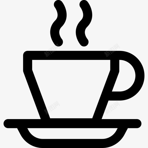 咖啡杯咖啡厅14号直线型图标svg_新图网 https://ixintu.com 咖啡厅14号 咖啡杯 直线型