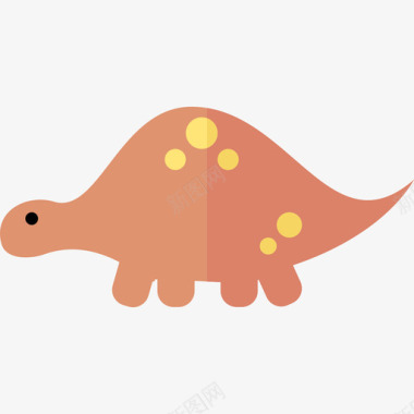 恐龙恐龙套装扁平图标图标