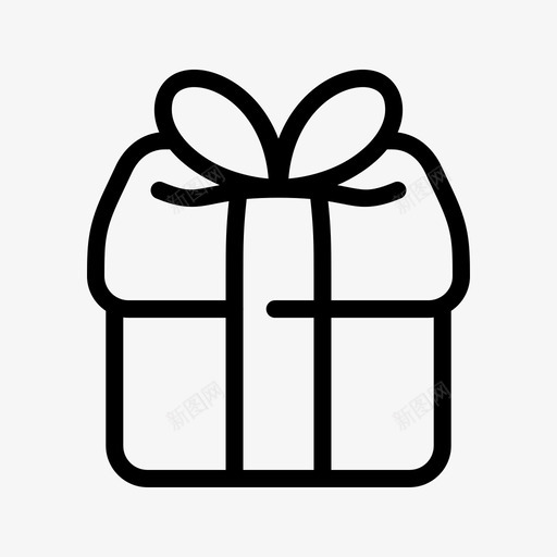 礼品盒子圣诞节图标svg_新图网 https://ixintu.com 丝带 圣诞节 电子商务2 盒子 礼品 礼物