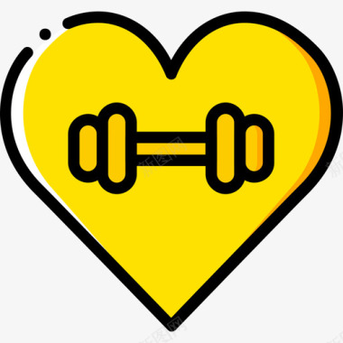 健身房健身2黄色图标图标