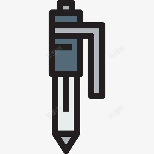 钢笔办公套装2线颜色图标svg_新图网 https://ixintu.com 办公套装2 线颜色 钢笔
