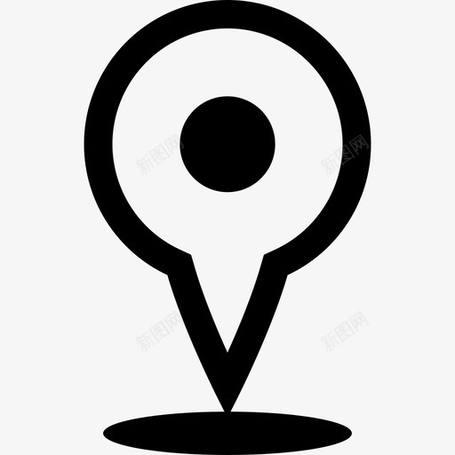 占位符地图和gps插脚线性图标svg_新图网 https://ixintu.com 占位符 地图和gps插脚 线性