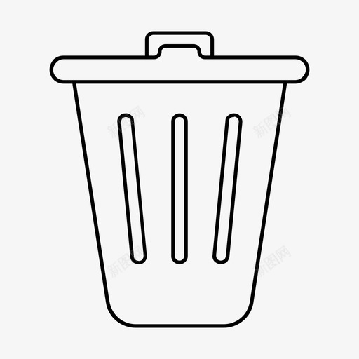垃圾箱精度循环图标svg_新图网 https://ixintu.com 回收 垃圾箱 循环 清洁图标 精度