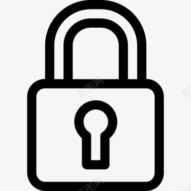 挂锁web界面5线性图标图标