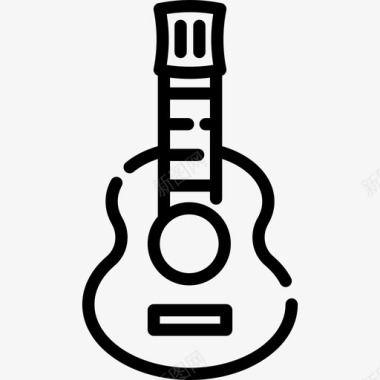 吉他墨西哥3线性图标图标