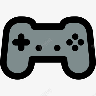 游戏板娱乐编译线性颜色图标图标
