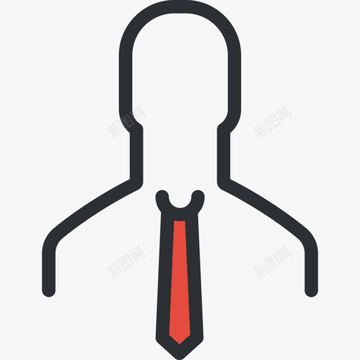 用户业务集合6红色图标svg_新图网 https://ixintu.com 业务集合6 用户 红色