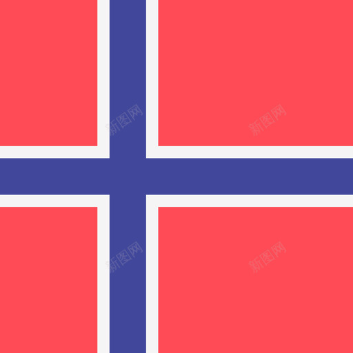 挪威国际旗帜4方形图标svg_新图网 https://ixintu.com 国际旗帜4 挪威 方形