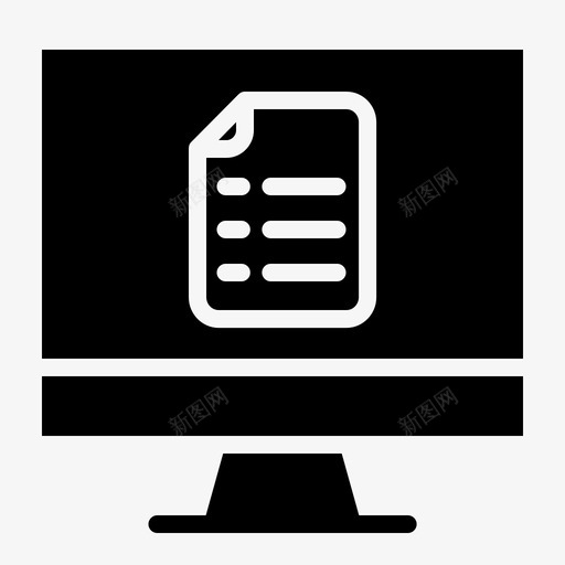 显示器书籍计算机图标svg_新图网 https://ixintu.com 书籍 教育 文件 显示器 计算机
