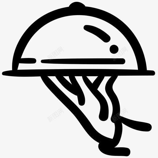 服务食物餐饮服务图标svg_新图网 https://ixintu.com 服务 服务员 食物 食物轮廓涂鸦 餐厅 餐饮服务