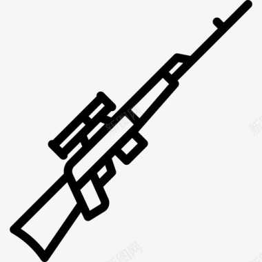 狙击手武器3直线型图标图标