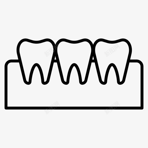 牙齿牙科口腔图标svg_新图网 https://ixintu.com 口腔 牙科 牙齿 牙齿微笑器
