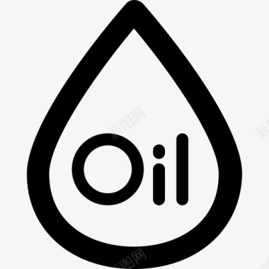 油工业图标系列粗体圆形图标